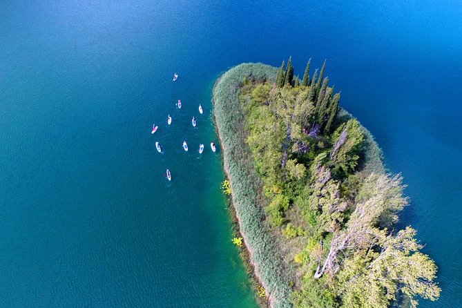 Bacina Lakes Stand-Up Paddle Board Tour - A natural spring and the old Ždrioc bridge