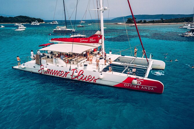 Blue Lagoon, Trogir & Čiovo catamaran tour with Food and Drinks - Fumia Bay on Čiovo and lunch on board