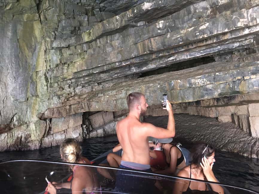 From Hvar: Blue Cave, Green Cave & 5 Islands Speedboat Tour - Vis adds room to slow down