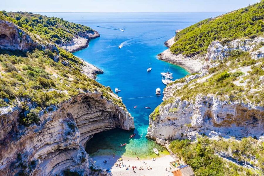 From Hvar: Blue Cave, Green Cave & 5 Islands Speedboat Tour - What the $112 price really includes