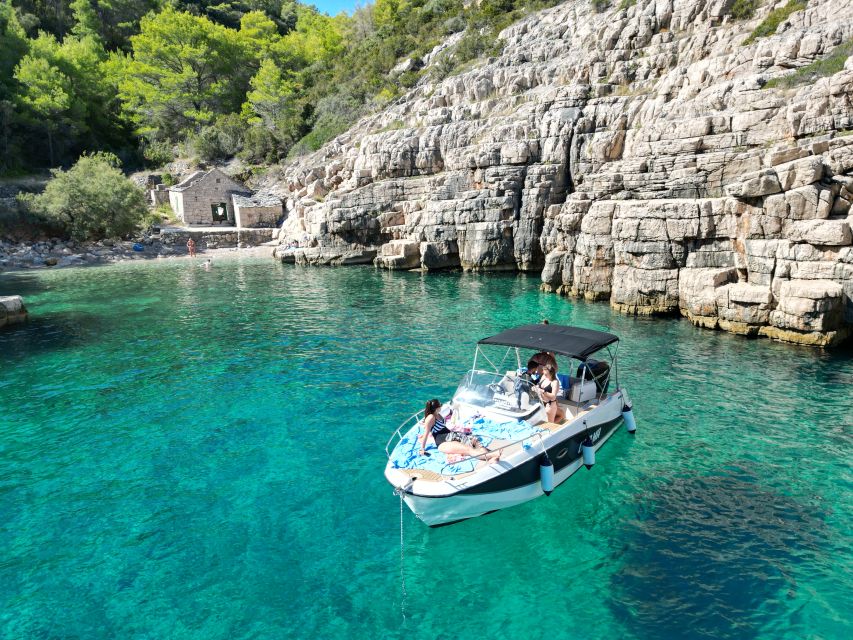 From Makarska: Hidden Gems of Hvar Island's North Shore - Zečevo islet closes with clear water and a beach bar