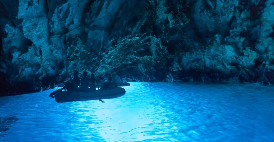 From Omis: Blue Cave & 5 Island Speedboat Tour - Budikovac gives you the main swim break