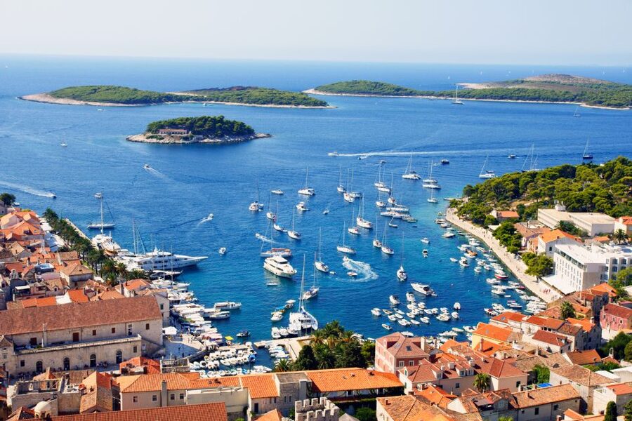 From Omis: Blue Cave & 5 Island Speedboat Tour - From Omiš to Split, then across the Adriatic