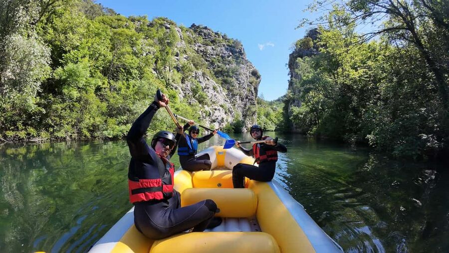 From Omiš/Split: Cetina River Rafting Experience - The rough section beginners walk around
