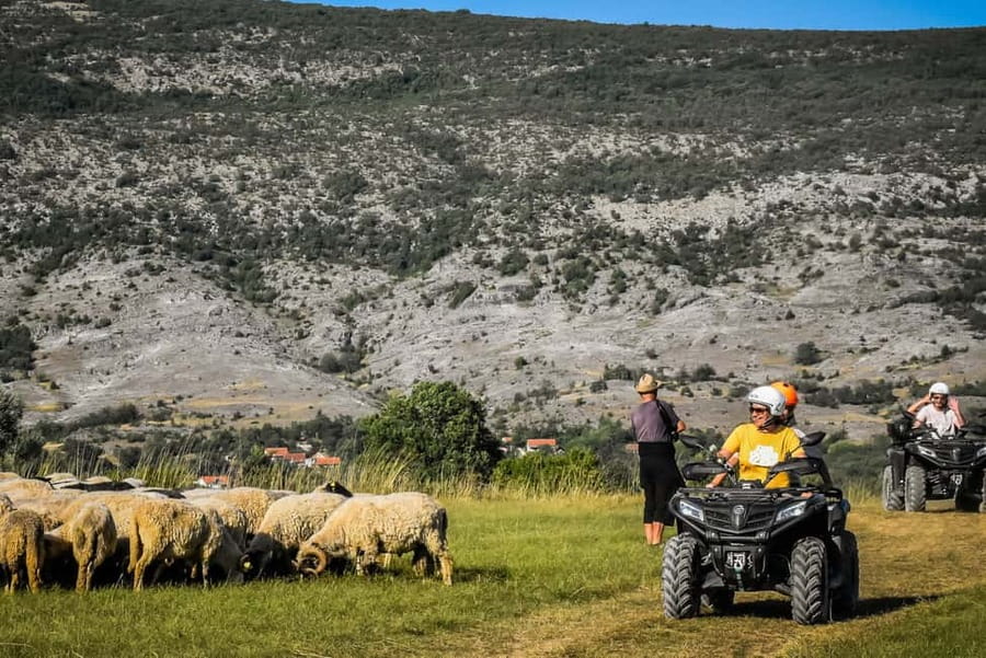 From Split: ATV Dinara Mountain Tour with Picnic - St. Clement’s Church and old mountain routes