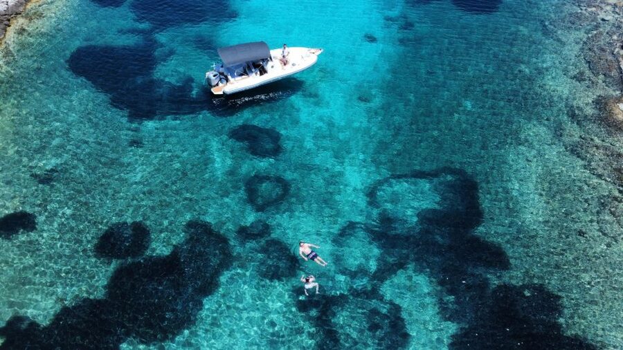 From Split: Blue Lagoon & Trogir Boat Trip with Snorkeling - Nečujam brings the first chance to get wet