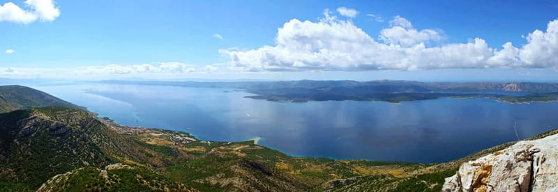 From Split: Catamaran Cruise to Golden Horn & Brač island. - Vidova Gora and the view over Golden Horn