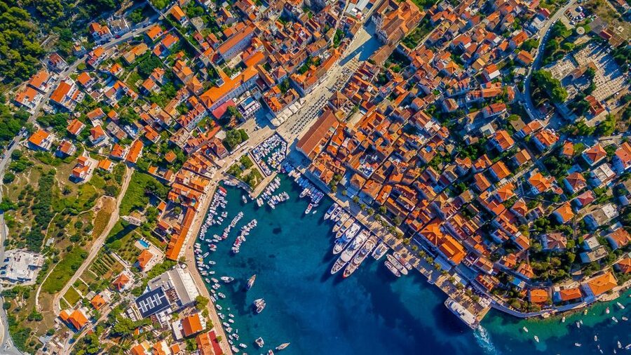 From Split, Croatia: Blue Cave & Hvar 5 Islands tour - Veliki Budikovac and the question of the swimming stop