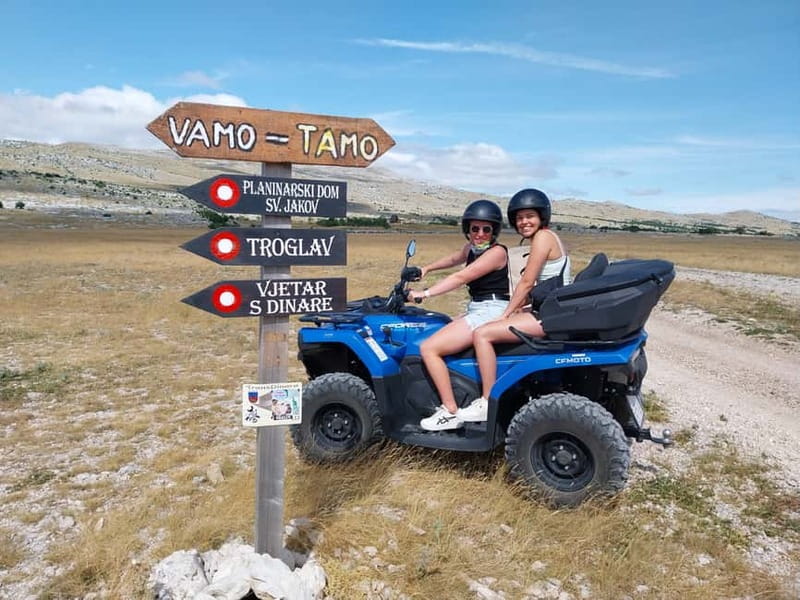 From Split: Dinara Nature Park Quad Adventure with Swimming - Getting comfortable on a single or double ATV