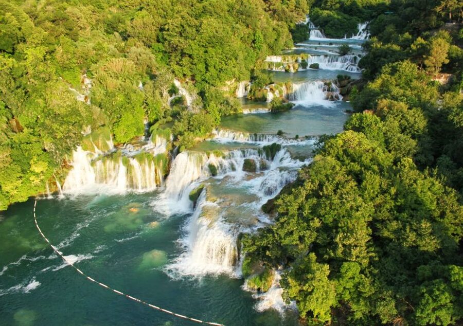 From Split: Krka Waterfalls Cruise & Trogir Walking Tour - Entering Krka National Park