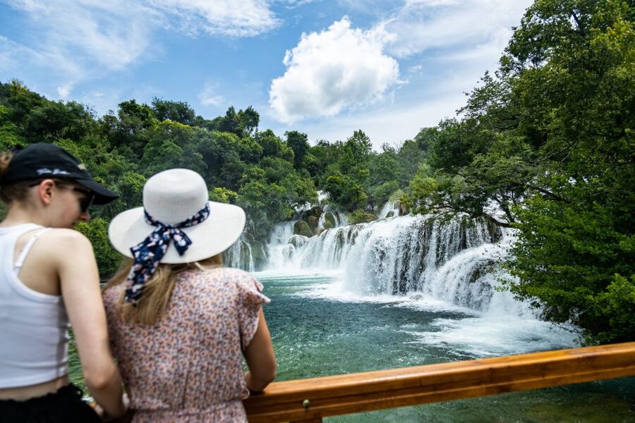 From Split: Krka Waterfalls Cruise & Trogir Walking Tour - The 30-minute boat ride through the canyon