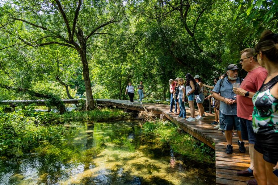 From Split: Krka Waterfalls Cruise & Trogir Walking Tour - One hour in Skradin