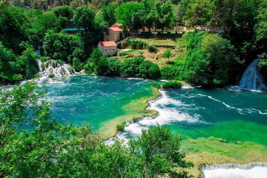 From Split: Krka Waterfalls Tour with Boat Ride & Swimming - The 30-minute boat ride to Skradin