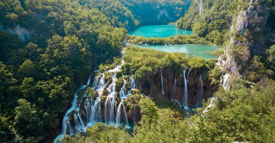 From Split or Trogir: Plitvice Lakes Guided Full-Day Tour - Walking the Wooden Paths and Waterfalls