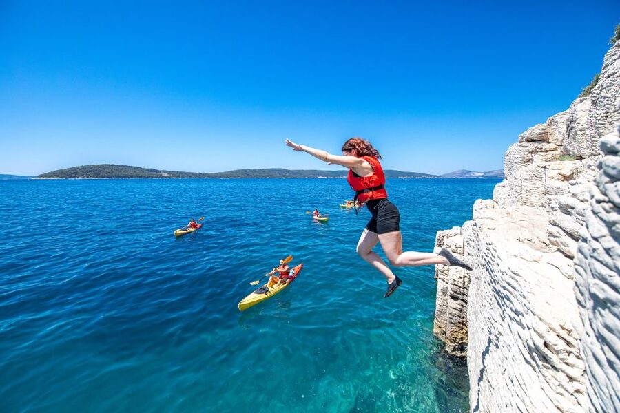 From Split: Sea Kayaking Tour - Getting to Bene from central Split