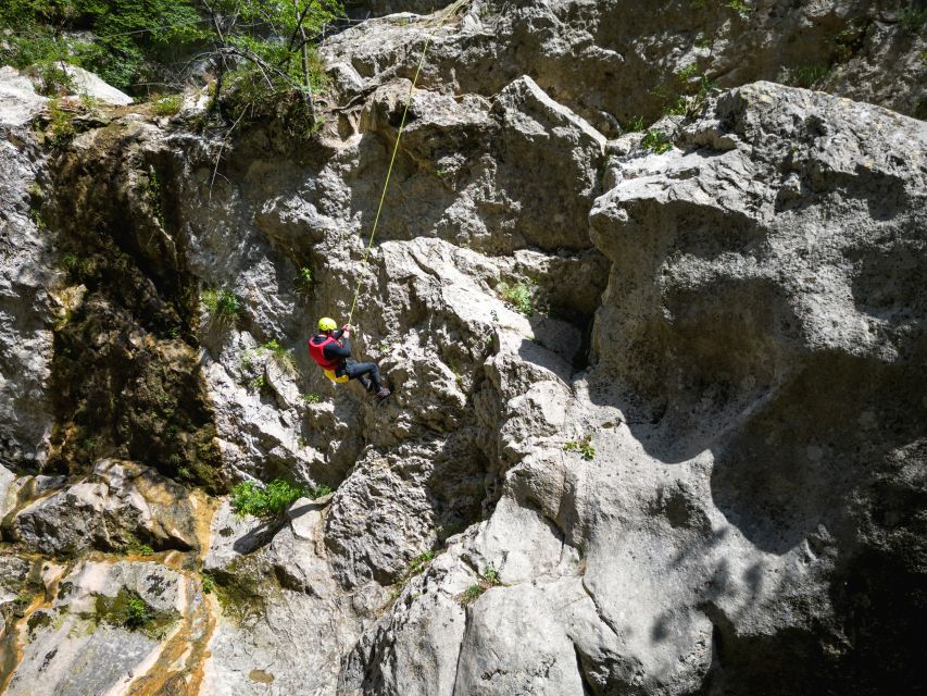 From Split/Šestanovac: Extreme Canyoning on Cetina River - The waterfall rappel that makes this the extreme version