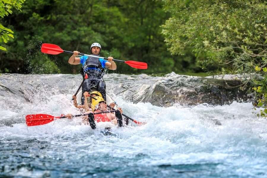 From Split/Šestanovac: Whitewater Rafting on Cetina River - Mini-rafts, teamwork, and time in the water