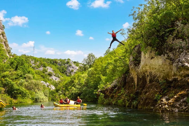 From Split/Šestanovac: Whitewater Rafting on Cetina River - Refreshments, dry clothes, and the uphill finish