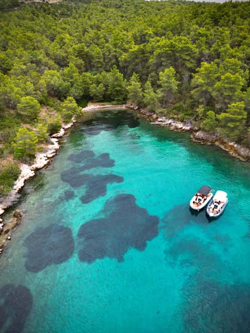 From Split: Trogir & Blue Lagoon Boat Tour with Snorkeling - A fast ride from Split to Trogir