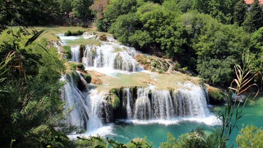 From Split & Trogir: Krka Waterfalls and Primošten - Skradinski Buk and the sound of rushing water