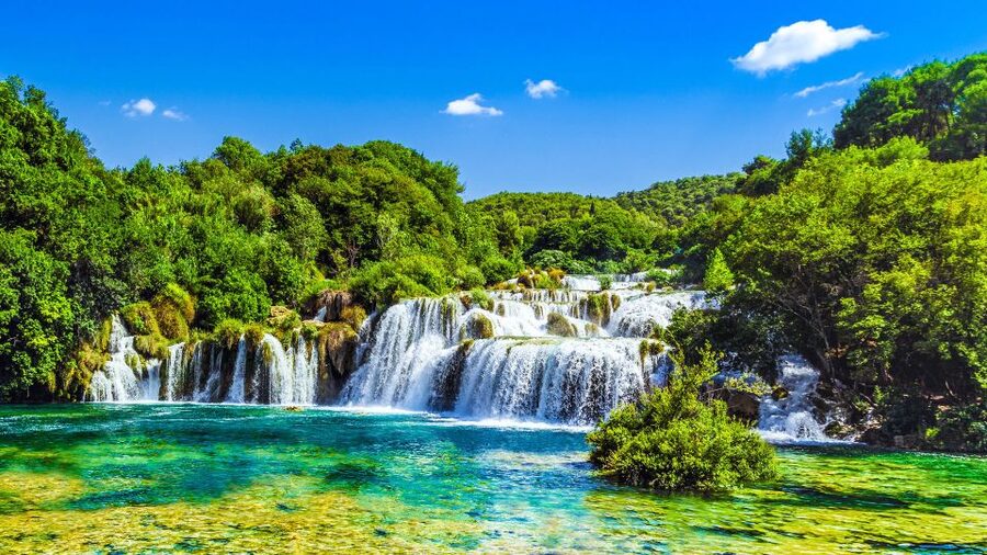 From Split & Trogir: Krka Waterfalls Day Tour with Boat Ride - The 30-minute boat ride to Skradin