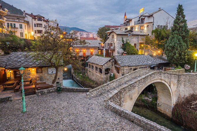 From Split/Trogir: Mostar and Medjugorje Tour with Wine Tasting - Mostar begins with the Old Bridge