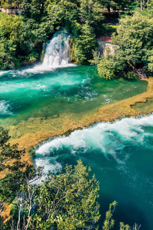 From Trogir, Seget & Okrug: Krka Waterfalls & Swimming - The 30-Minute Boat Ride to Skradin