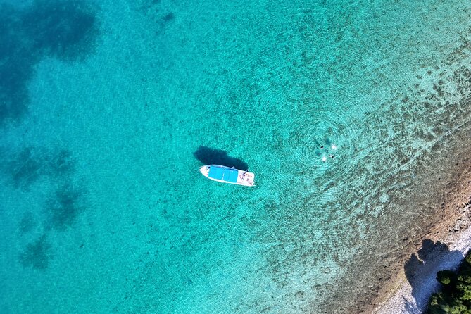 From Trogir & Split: Half Day Speedboat Tour with Blue Lagoon - Čiovo Island: a final swim and beach-bar option