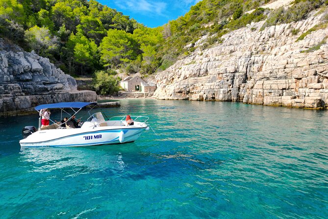 Golden Horn Beach & North Shore of Hvar Island Private Boat Tour - Boat comfort, swimming gear, and what to bring