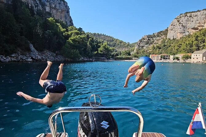 Hvar (Hidden Bays) & Brac (Golden Horn) PRIVATE full day tour - Zečevo Blue Lagoon, a boat-only pause