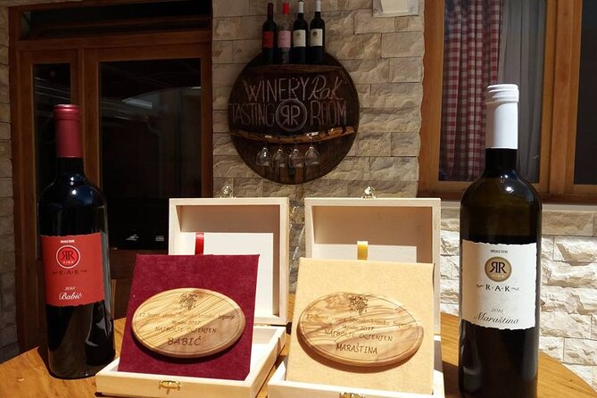 Krka Waterfalls & Dalmatian delights from Split or Trogir - Wine, prosciutto, and local food at Rak Winery