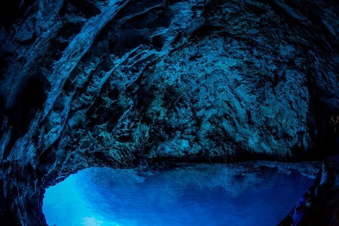 Luxury Blue Cave & 5 Islands Tour from Split - Entering the Blue Cave near Vis