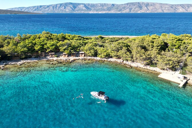 Makarska: 3-Island Speedboat Tour with Cave and Blue Lagoon - The final swim at Žirje Beach near Brač