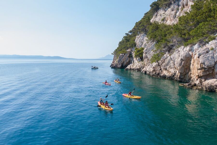 Makarska: Guided Sea Kayaking Tour with Snorkeling Stop - Starting below Restaurant Lavander