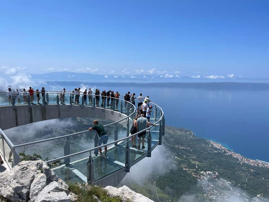 Makarska: Skywalk Tuk-Tuk Tour with Skip-the-Line Ticket - The first viewpoint stop and Croatian tasting