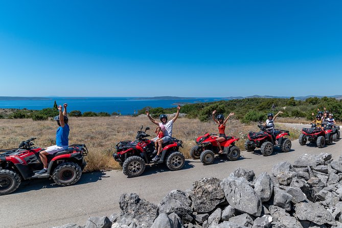 Off road Quad Adventure Tour on Island Čiovo - Following the high dirt roads toward the east