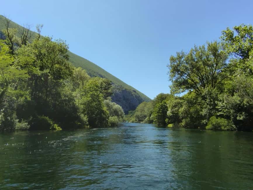 Omiš, Croatia: Cetina River Glassboat Cruise And Beer Garden - From Omiš Old Town to the Cetina River