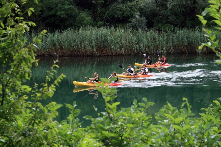 Omiš: Kayaking and Snorkeling Tour - A slow paddle through the Cetina canyon