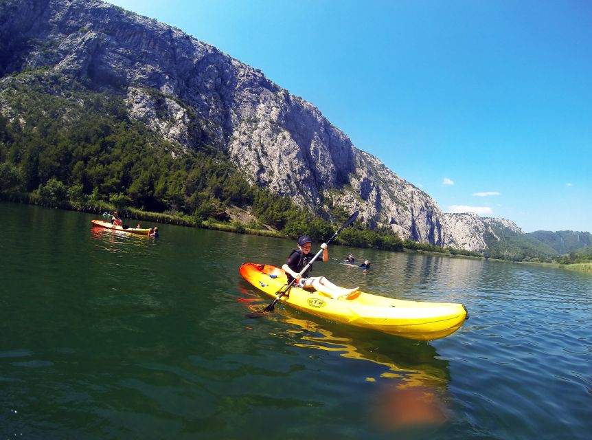 Omiš: Kayaking and Snorkeling Tour - Relaxing on the mile-long sandy beach