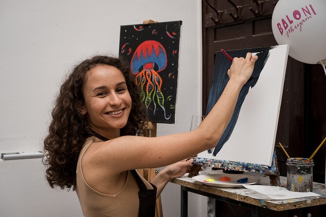 Painting party at Art Bottega - Paint & Wine Studio in Split - The painting becomes your Split souvenir