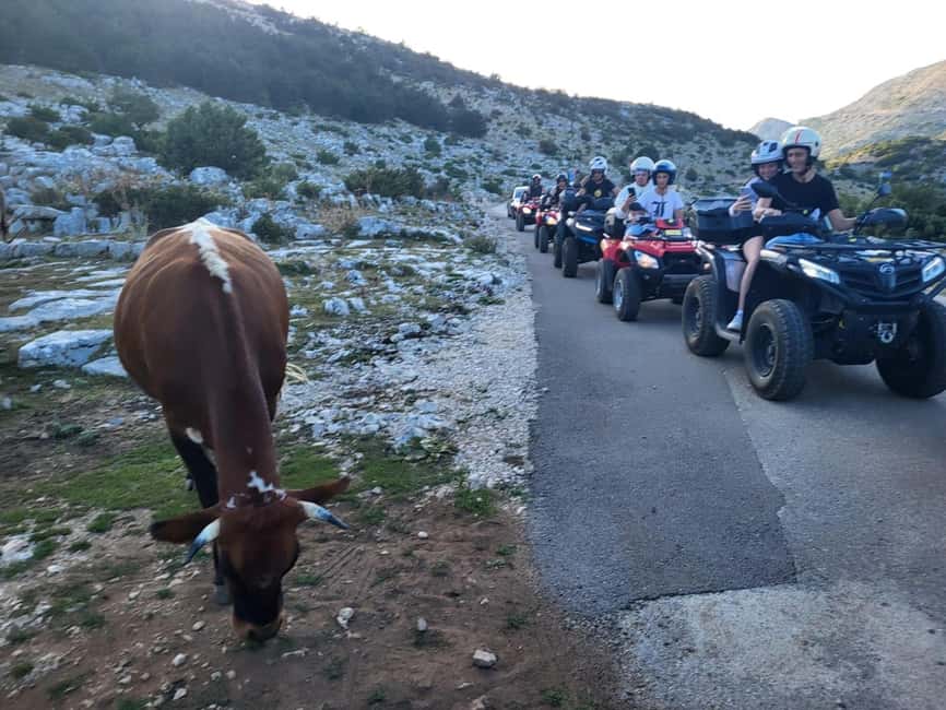 Quad tour to Biokovo Skywalk - From Makarska to the first mountain stop