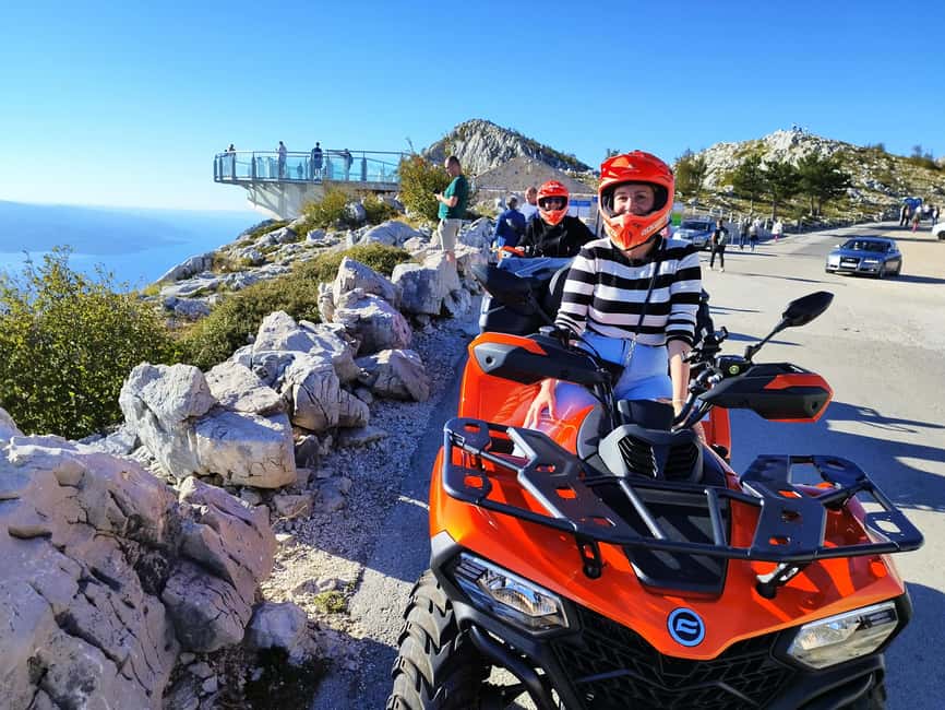 Quad Tour To Skywalk Biokovo With Skip the line Tickets - The quads, equipment, and comfort details