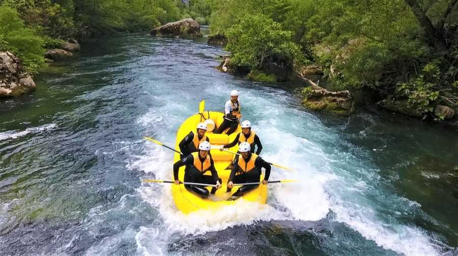 Rafting on the Cetina river - The curvy 30-minute drive to the launch point