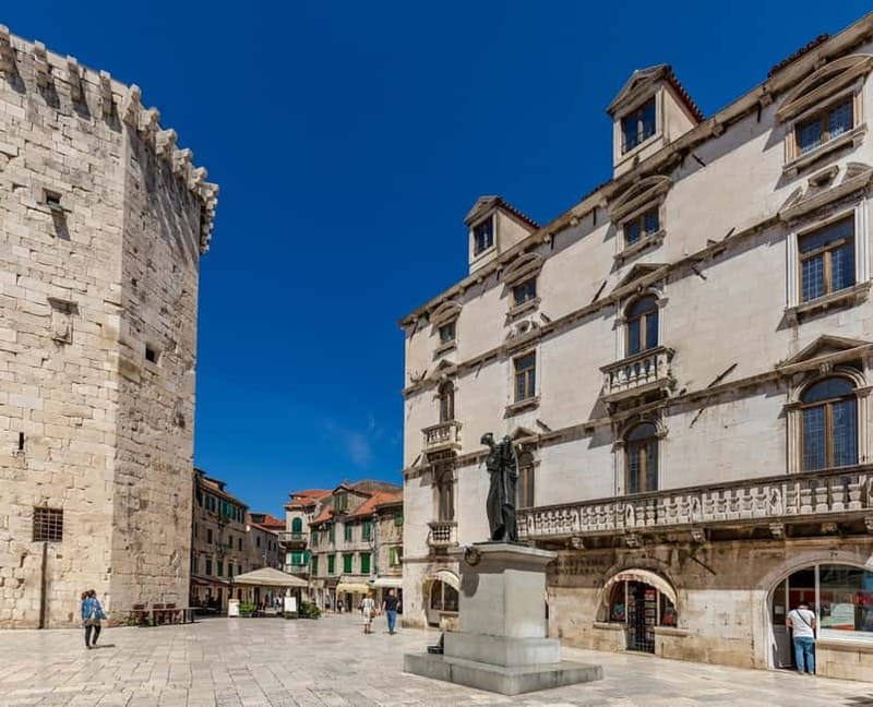 Split and Salona Cultural Heritage Day Tour from Trogir - The cathedral, clock, and famous statues