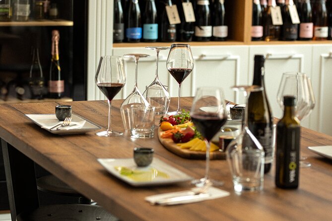 Split Bike and Wine Experience - Wine, cheese, and prosciutto at Hole in the Wall