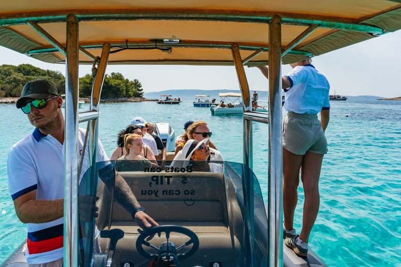 Split: Blue Lagoon & 3 Islands Speedboat Tour - Maslinica on Šolta feels slower and more local
