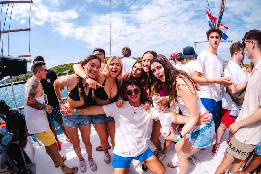 Split: Blue Lagoon Boat Party with Slide, Dj and After Party - Who will enjoy it most