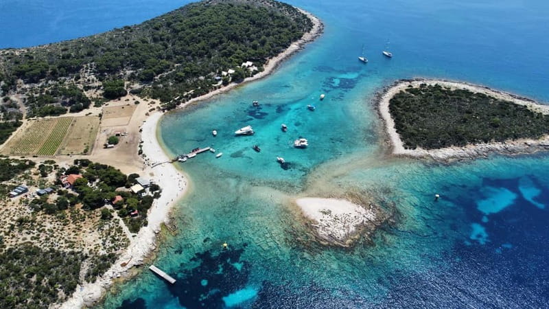 Split: Boat Tour to Blue Cave, Vis, Blue Lagoon, Hvar, Brač - The final Brač swim before Split