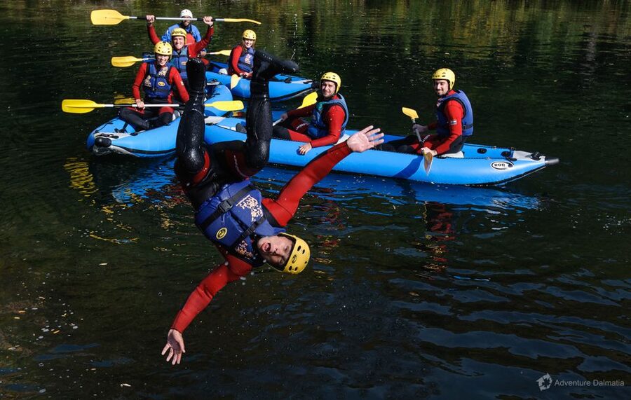 Split: Canoe Safari on the Cetina River - The first calm stretches: learning your canoe