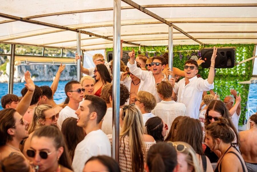 Split: Captain’s Boat Party – Blue Lagoon, DJ & Free Shots - What the $45 price really covers